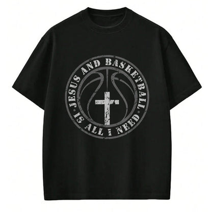 Christian Tee, Christian Faith Unisex T-Shirt/Hoodie/Sweatshirt HLT00 -  Basketball and Jesus Christian Faith Love Basketball & Jesus T-Shirt