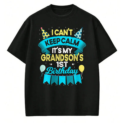 Best Grandma Shirt, Proud Grandma Unisex T-Shirt/Hoodie/Sweatshirt HLT00 - 1 Years Old Grandson Gift It_s My Grandson 1st Birthday T-Shirt