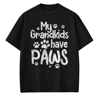 Best Grandma Shirt, Proud Grandma Unisex T-Shirt/Hoodie/Sweatshirt HLT00 - My Grandkids Have Paws Funny Dog Cat Grandma Grandmother T-Shirt