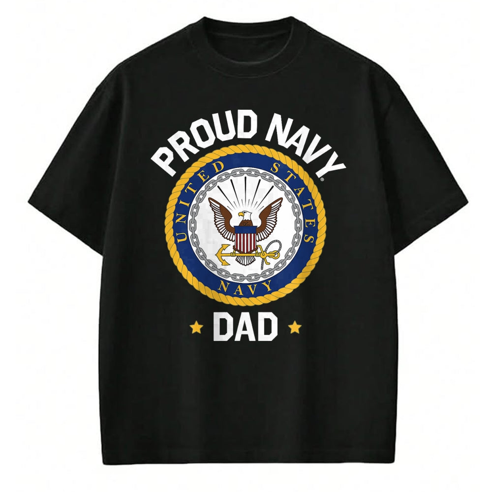 Gift for Dad Shirt, Funny Dad Unisex T-Shirt/Hoodie/Sweatshirt HLT00 – \United States Navy Father_s Day Proud Navy Dad Collegiate T-Shirt