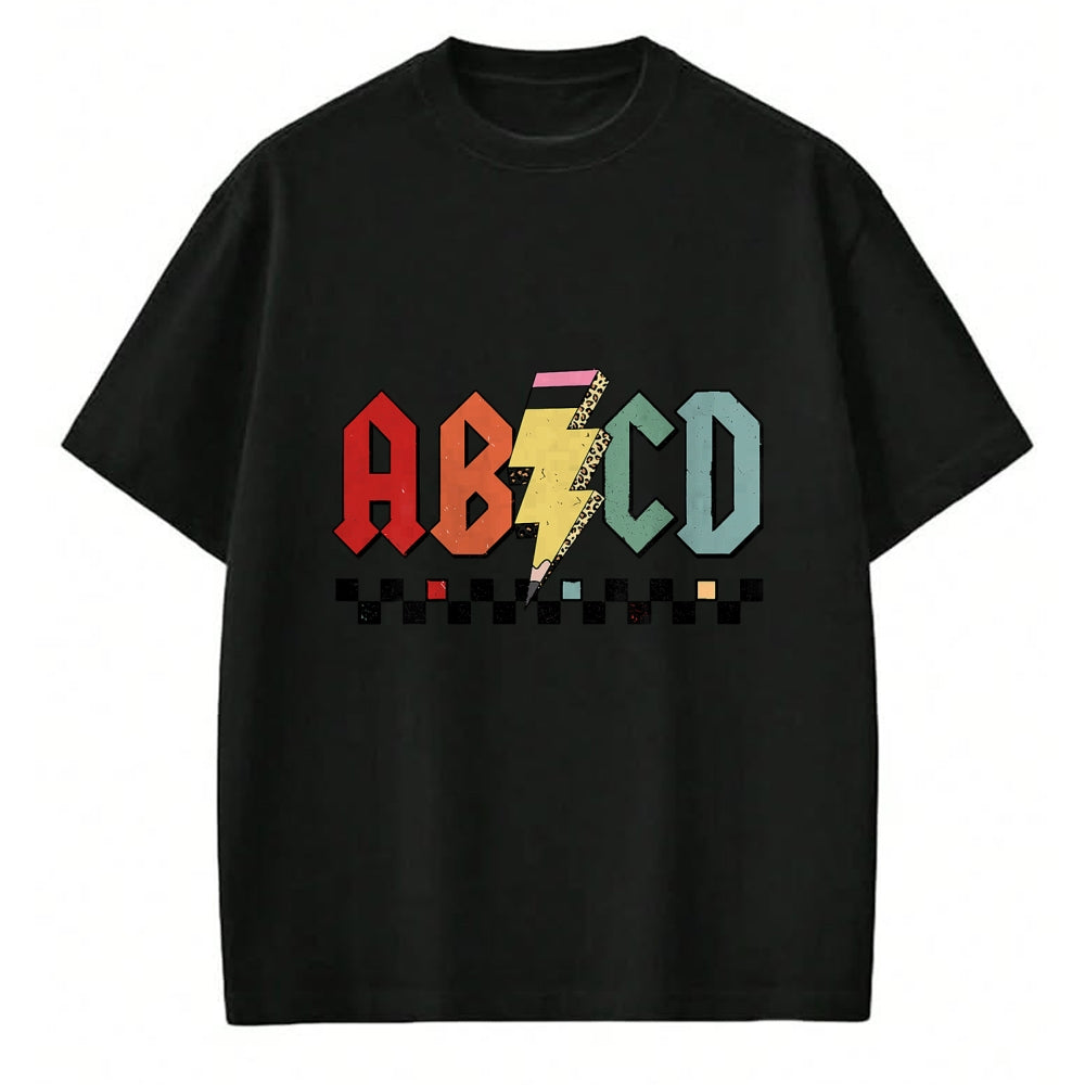 Best Student Shirt, Funny Back To School UnisexT-Shirt/Hoodie/Sweatshirt HLT00 - Rock ABCD Back to School ABCD Preschool Teacher Appreciation T-Shirt
