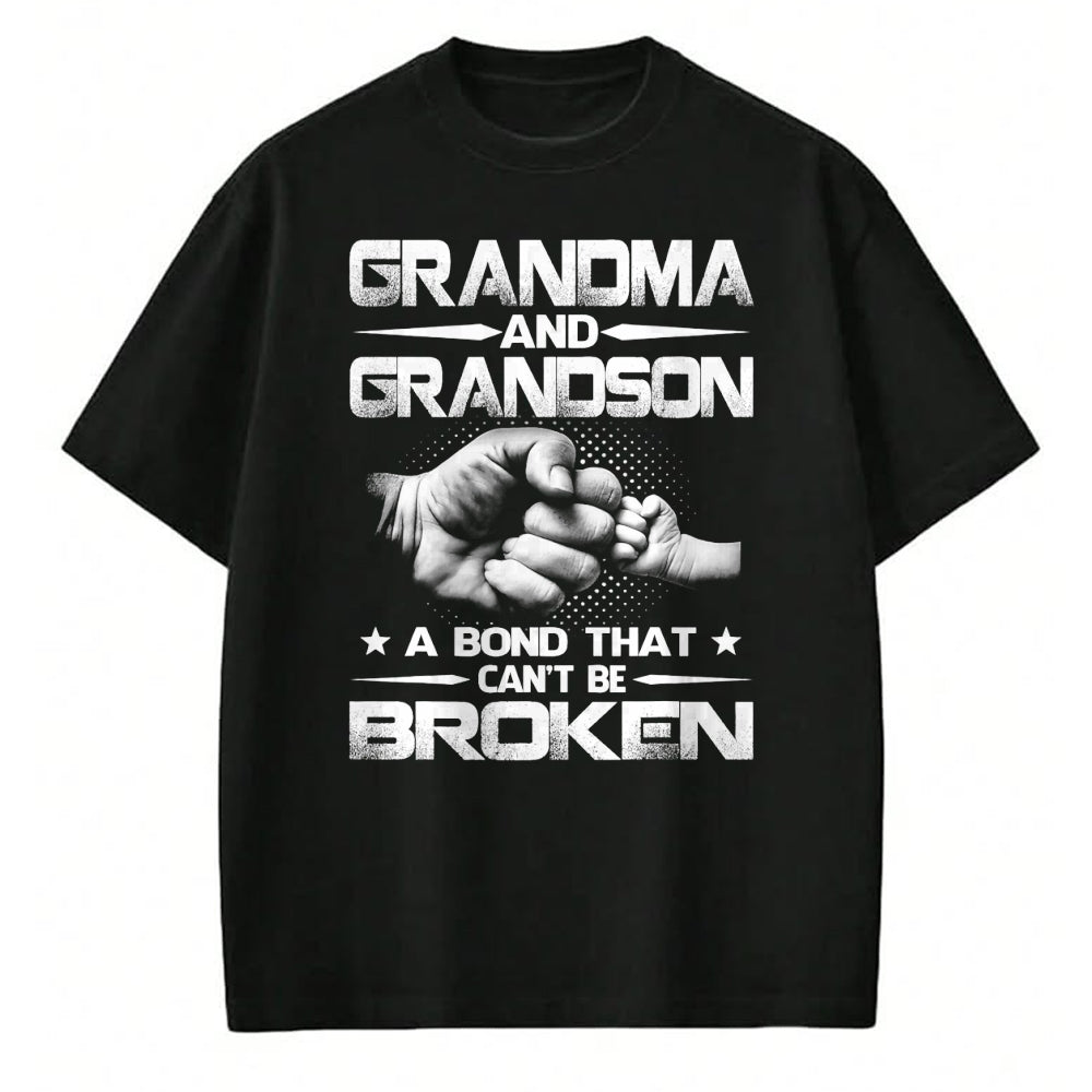 Best Grandma Shirt, Proud Grandma Unisex T-Shirt/Hoodie/Sweatshirt HLT00 - Grandma and Grandson A binding that won't be broken T-Shirt (1)