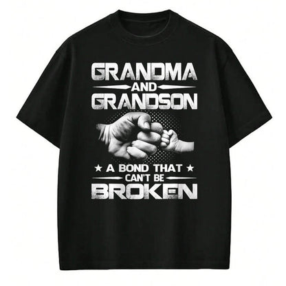 Best Grandma Shirt, Proud Grandma Unisex T-Shirt/Hoodie/Sweatshirt HLT00 - Grandma and Grandson A binding that won't be broken T-Shirt (1)