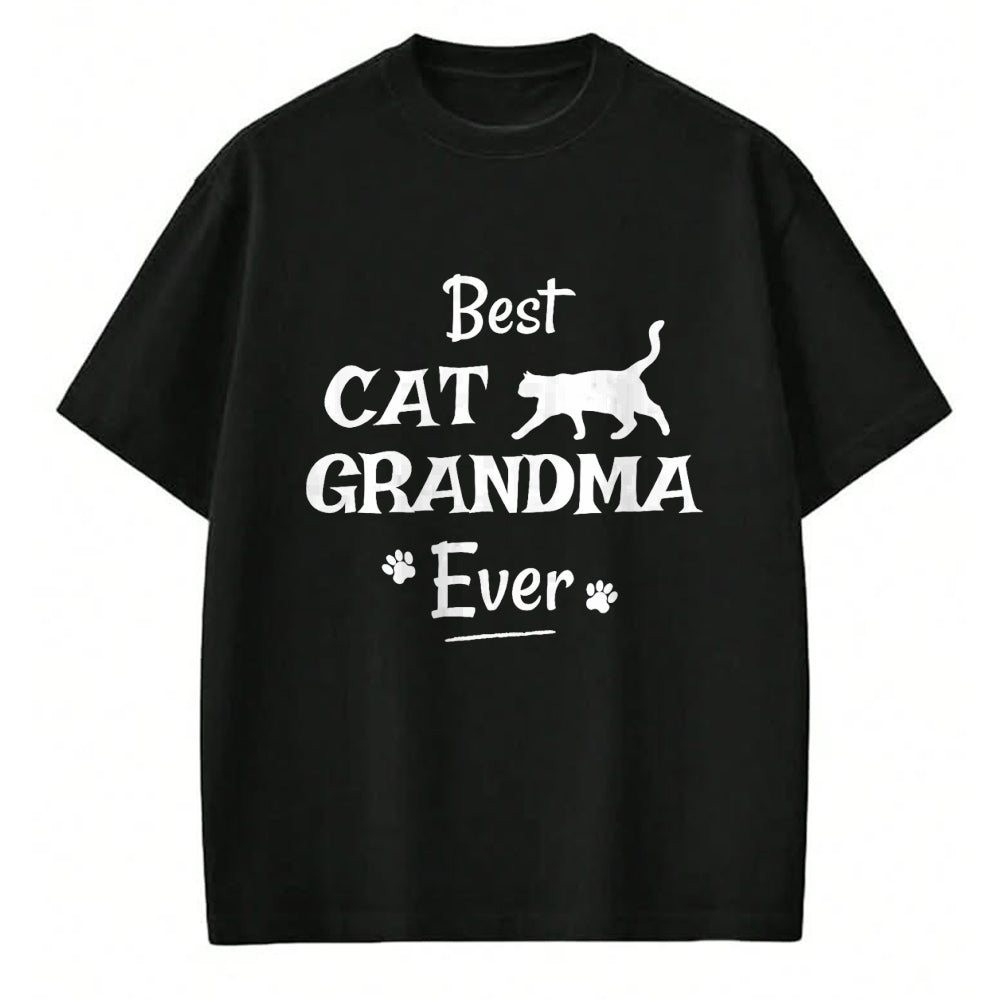 Best Grandma Shirt, Proud Grandma Unisex T-Shirt/Hoodie/Sweatshirt HLT00 - Best Cat Grandma Ever T Shirt Novelty Gift From Cat Shirt T-Shirt (1)