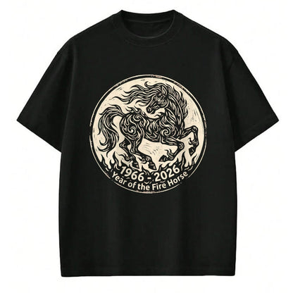 Best Horse Lover Shirt , Funny Horse UnisexT-Shirt/Hoodie/Sweatshirt HLT00 -  1966 2026 Year of The Fire Horse Chinese Zodiac 1966 Vintage T-Shirt, Men, Black, 3X-Large