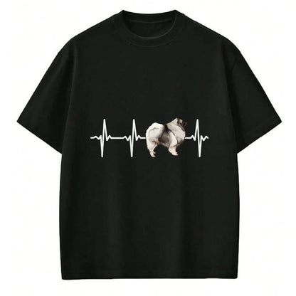 Dog Love Shirt, Dog Lover Gift T-Shirt/Hoodie/Sweatshirt HLT00 - Keeshond Heartbeat Love My Dog Long Sleeve T-Shirt