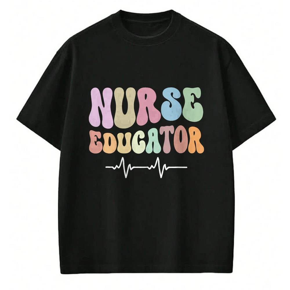 Funny Nurse Shirt, Nurse Unisex T-Shirt/Hoodie/Sweatshirt HLT00 - Groovy Certified Nurse Educator Nursing School Instructor T-Shirt