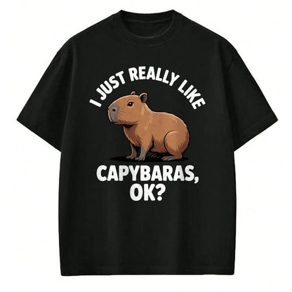 Cute Capybara Shirt, Funny Capybara Unisex T-Shirt/Hoodie/Sweatshirt HLT00 - Funny Capybara Art for Men Women Kids Capy Rodent Capybara T-Shirt