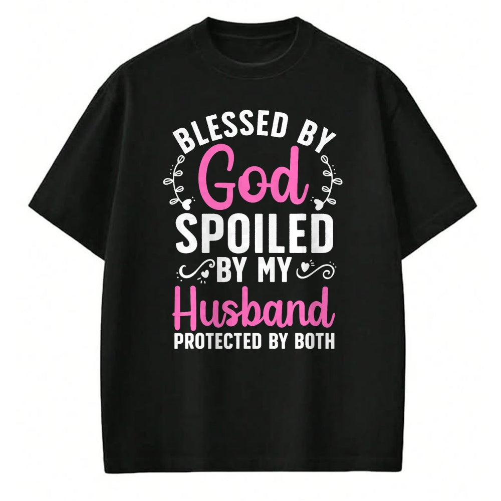 Best Wife Shirt, Wife and Husband Unisex T-Shirt/Hoodie/Sweatshirt HLT00 - Funny Spoiled Wife Art For Women Girls Husband Spoiled Wife T-Shirt