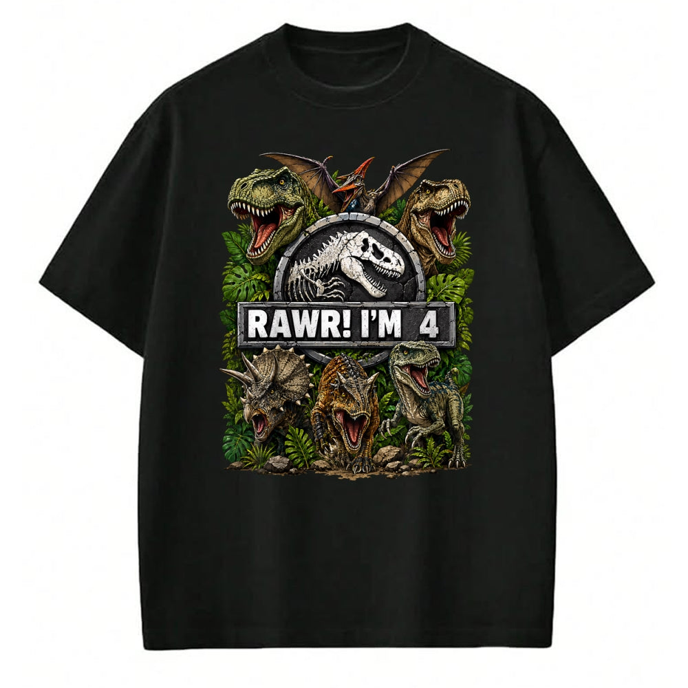 Best Dinosaur Lover Shirt, Funny Dinosaur UnisexT-Shirt/Hoodie/Sweatshirt HLT00 - Kids Rawr I_m 4 Years Old Boys Kids T-Rex Dinosaur 4th Birthday T-Shirt