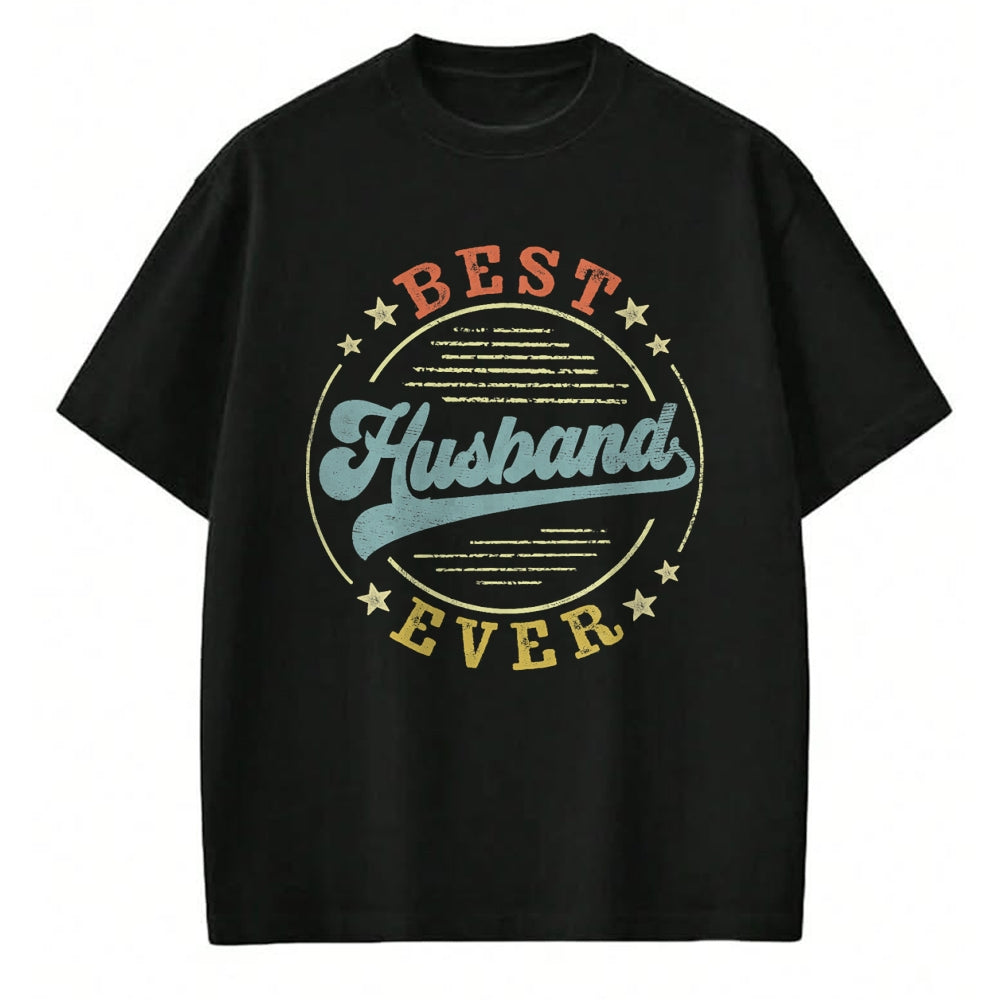 Best Wife Shirt, Wife and Husband Unisex T-Shirt/Hoodie/Sweatshirt HLT00 - Best Husband Ever Father's Day Husband Gifts Vintage Emblem T-Shirt