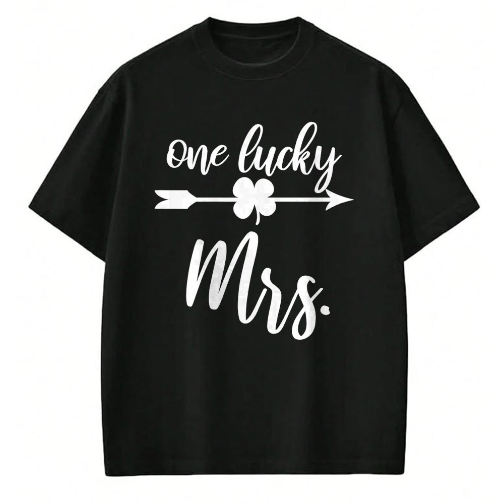 Best Wife Shirt, Wife and Husband Unisex T-Shirt/Hoodie/Sweatshirt HLT00 - Gift for wife T shirt, lucky wife   Womens Husband and Wife St Patricks Day T Shirt Gift One Lucky M