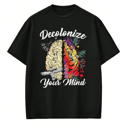Native American T-Shirts, Vintage Native American Unisex T-Shirt/Hoodie/Sweatshirt HLT00 - Decolonize Your Mind Indigenous People Native American