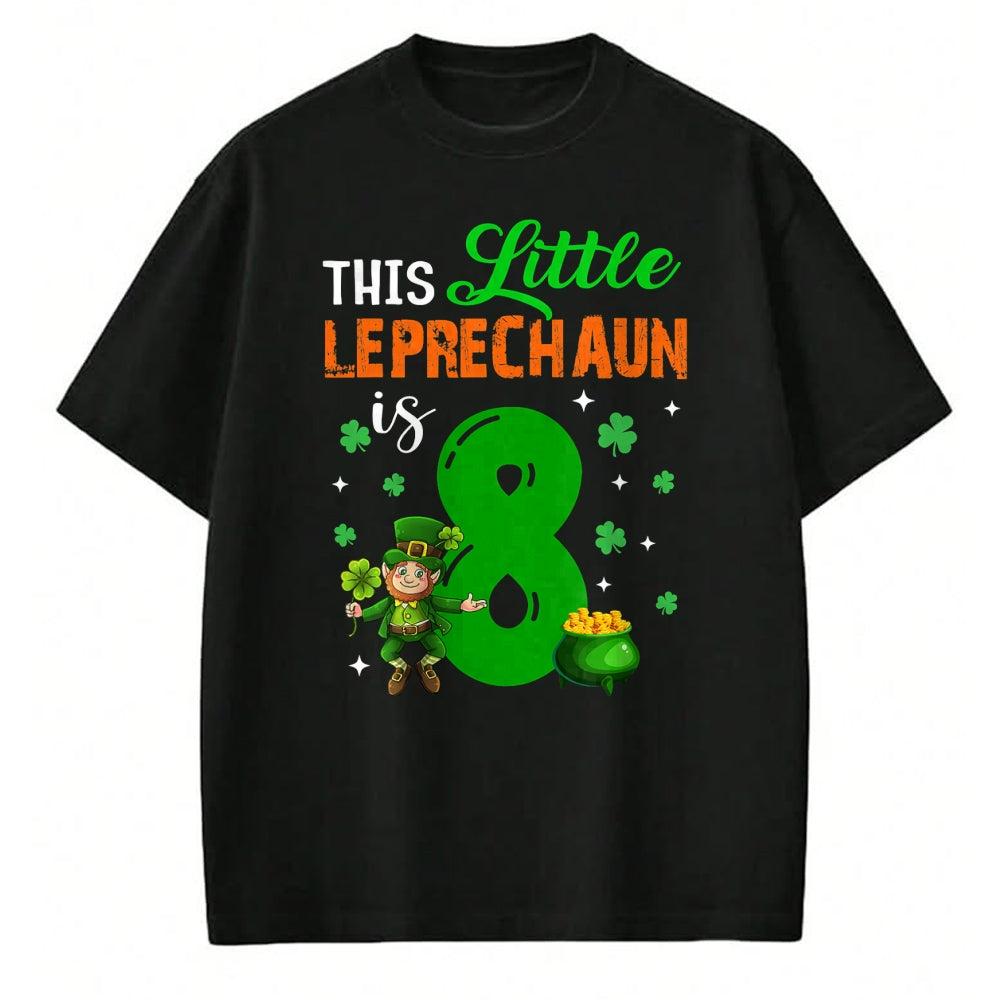 Patrick Day Shirts for Family, Funny Patrick Day shirts, st patrick's day Unisex T-Shirt/Hoodie/Sweatshirt HLT00 - This Leprechaun Is 8 Year Old Birthday Lucky St Patrick Day T-Shirt