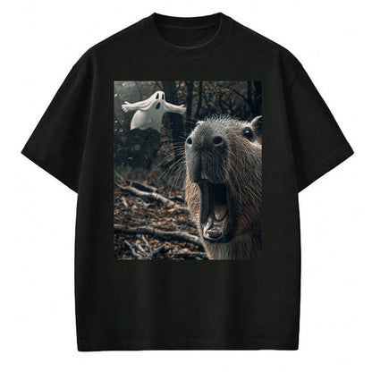 Cute Capybara Shirt, Funny Capybara Unisex T-Shirt/Hoodie/Sweatshirt HLT00 - Funny Graphic Capybara Long Sleeve T-Shirt (7)
