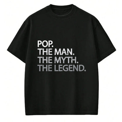 Best Grandpa Shirt, Proud Grandpa Unisex T-Shirt/Hoodie/Sweatshirt HLT00 -Cool Father, Dad & Grandpa Shirt - Pop The Man The Myth Tees T-Shirt
