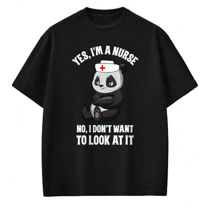 Funny Nurse Shirt, Nurse Unisex T-Shirt/Hoodie/Sweatshirt HLT00 - Funny Panda Nurse Nursing RN LNP Nurse Mom Nurse Life Womens T-Shirt