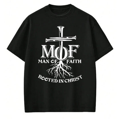 Christian Tee, Christian Faith Unisex T-Shirt/Hoodie/Sweatshirt HLT00 - Man Of Faith Shirt Rooted In Christ T-Shirt (1)