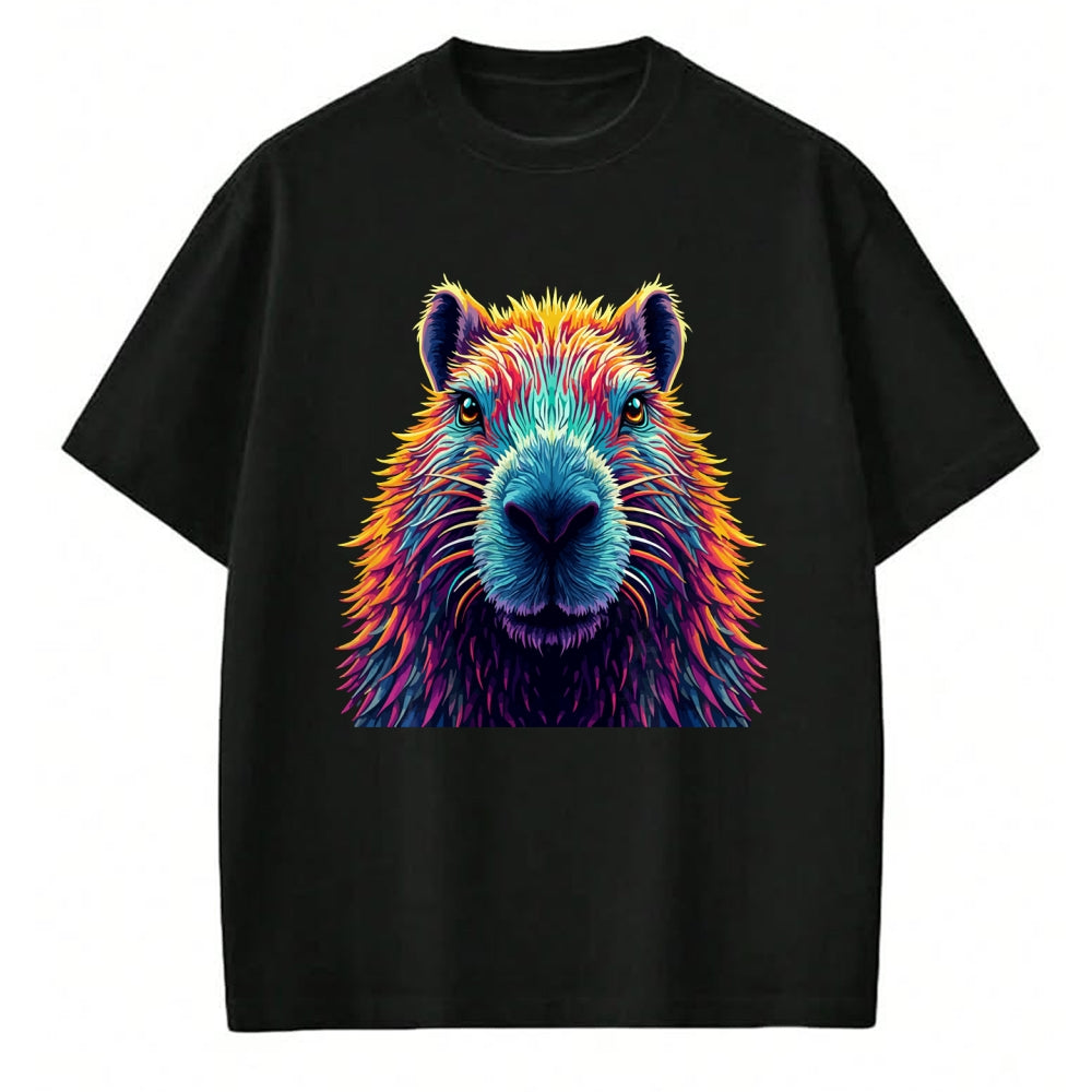 Cute Capybara Shirt, Funny Capybara Unisex T-Shirt/Hoodie/Sweatshirt HLT00 - Funny Colorful Capybara Long Sleeve T-Shirt