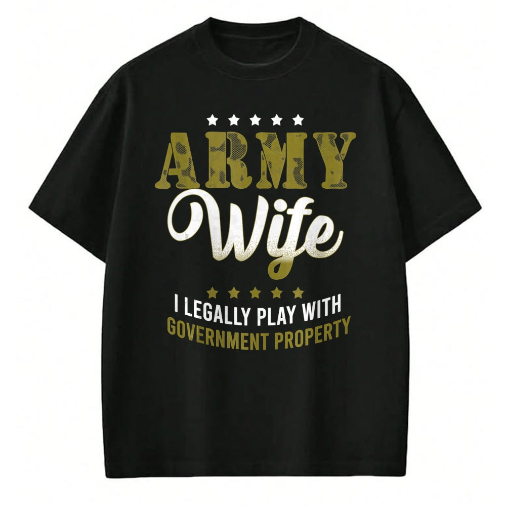 Best Wife Shirt, Wife and Husband Unisex T-Shirt/Hoodie/Sweatshirt HLT00 - Gift for wife T shirt, lucky wife   Army Veteran Wife Shirt Proud Army Wife Gift Tank Top