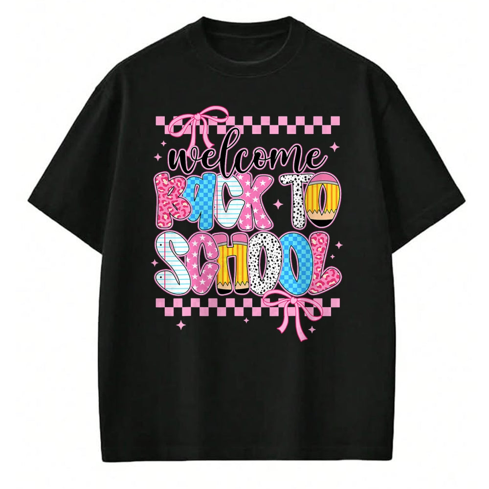 Best Student Shirt, Funny Back To School UnisexT-Shirt/Hoodie/Sweatshirt HLT00 - Welcome Back to School First Day Teacher Girls Kids Coquette T-Shirt