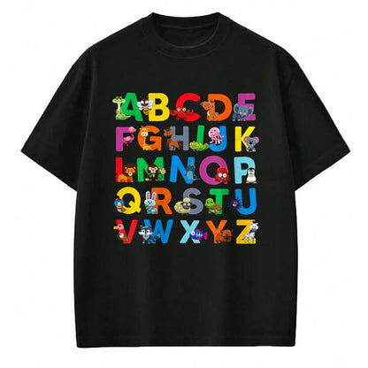 Best Student Shirt, Funny Back To School UnisexT-Shirt/Hoodie/Sweatshirt HLT00 - Zoo Animal Alphabet ABCs Animals Learning A-Z ABC Letters T-Shirt