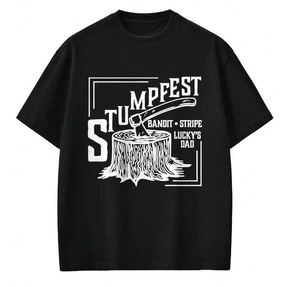 Gift for Dad Shirt, Funny Dad Unisex T-Shirt/Hoodie/Sweatshirt HLT00 – Funny Stumpfest Bandit stripe and lucky_s dad T-Shirt