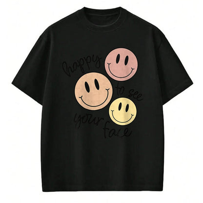 Best Student Shirt, Funny Back To School UnisexT-Shirt/Hoodie/Sweatshirt HLT00 - Happy to See Your Face Smile Back to School Teacher Kids T-Shirt
