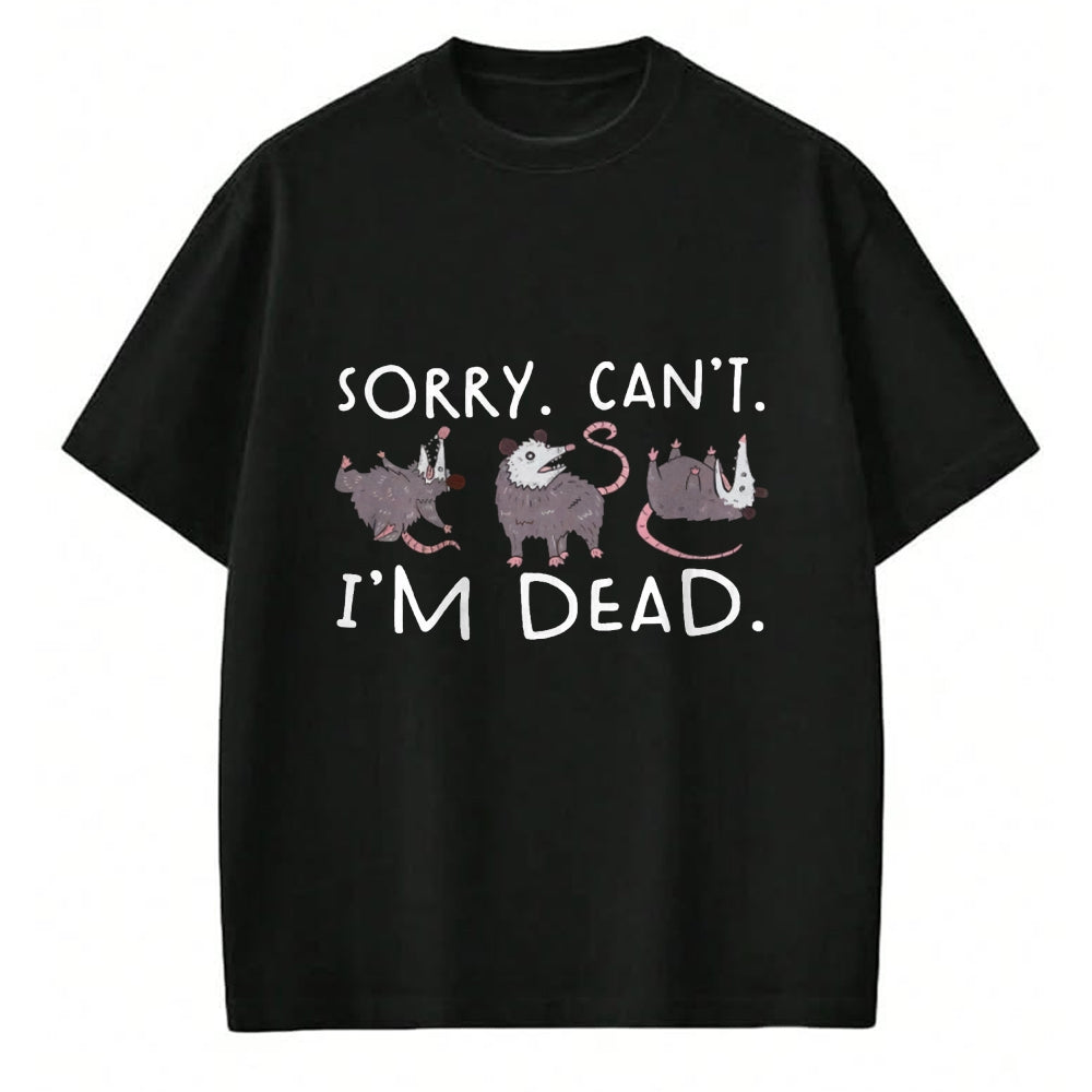 Best Thanksgiving Family Shirt , Funny Thanksgiving UnisexT-Shirt/Hoodie/Sweatshirt HLT00 - Sorry Can't Possum Dead Funny Opossum Fake Death Trash Meme T-Shirt