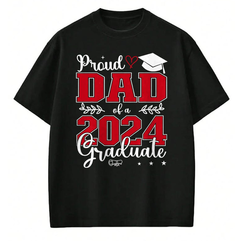 Gift for Dad Shirt, Funny Dad Unisex T-Shirt/Hoodie/Sweatshirt HLT00 – Proud Dad of a class of 2024 graduate for graduation T-Shirt