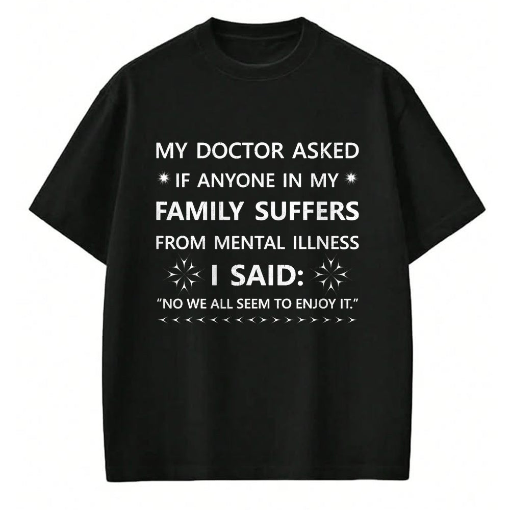Best Doctor Shirt, Funny Doctor UnisexT-Shirt/Hoodie/Sweatshirt HLT00 - Funny Sarcastic Family Quote My Doctor Asked Joke T-Shirt