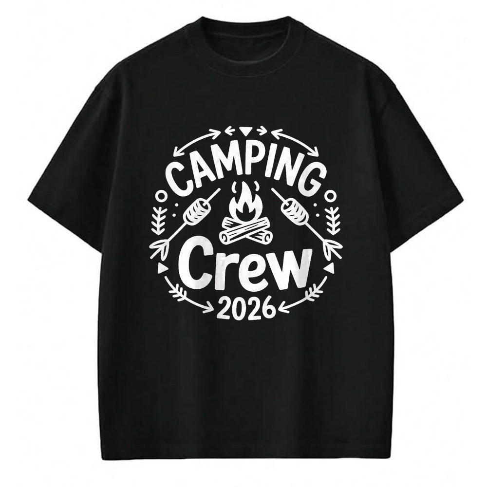 Funny Camping Shirt, Gift For Camping Lover Unisex T-Shirt/Hoodie/Sweatshirt HLT00 - Camping Crew 2026 Family Matching Camp Group Squad Team T-Shirt
