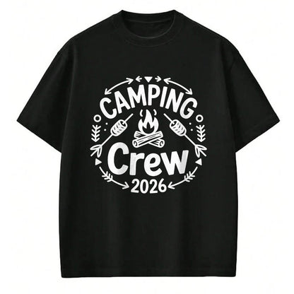 Funny Camping Shirt, Gift For Camping Lover Unisex T-Shirt/Hoodie/Sweatshirt HLT00 - Camping Crew 2026 Family Matching Camp Group Squad Team T-Shirt