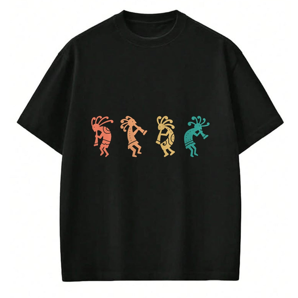 Native American T-Shirts, Vintage Native American Unisex T-Shirt/Hoodie/Sweatshirt HLT00 - Dancing Kokopelli Southwestern USA Native American Symbol