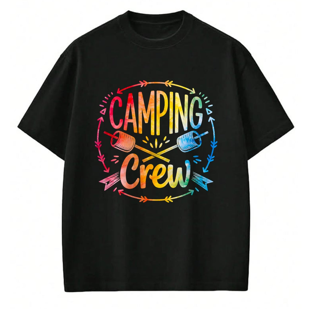 Funny Camping Shirt, Gift For Camping Lover Unisex T-Shirt/Hoodie/Sweatshirt HLT00 - Camping Crew Family Matching Camp Group Squad Team T-Shirt (1)