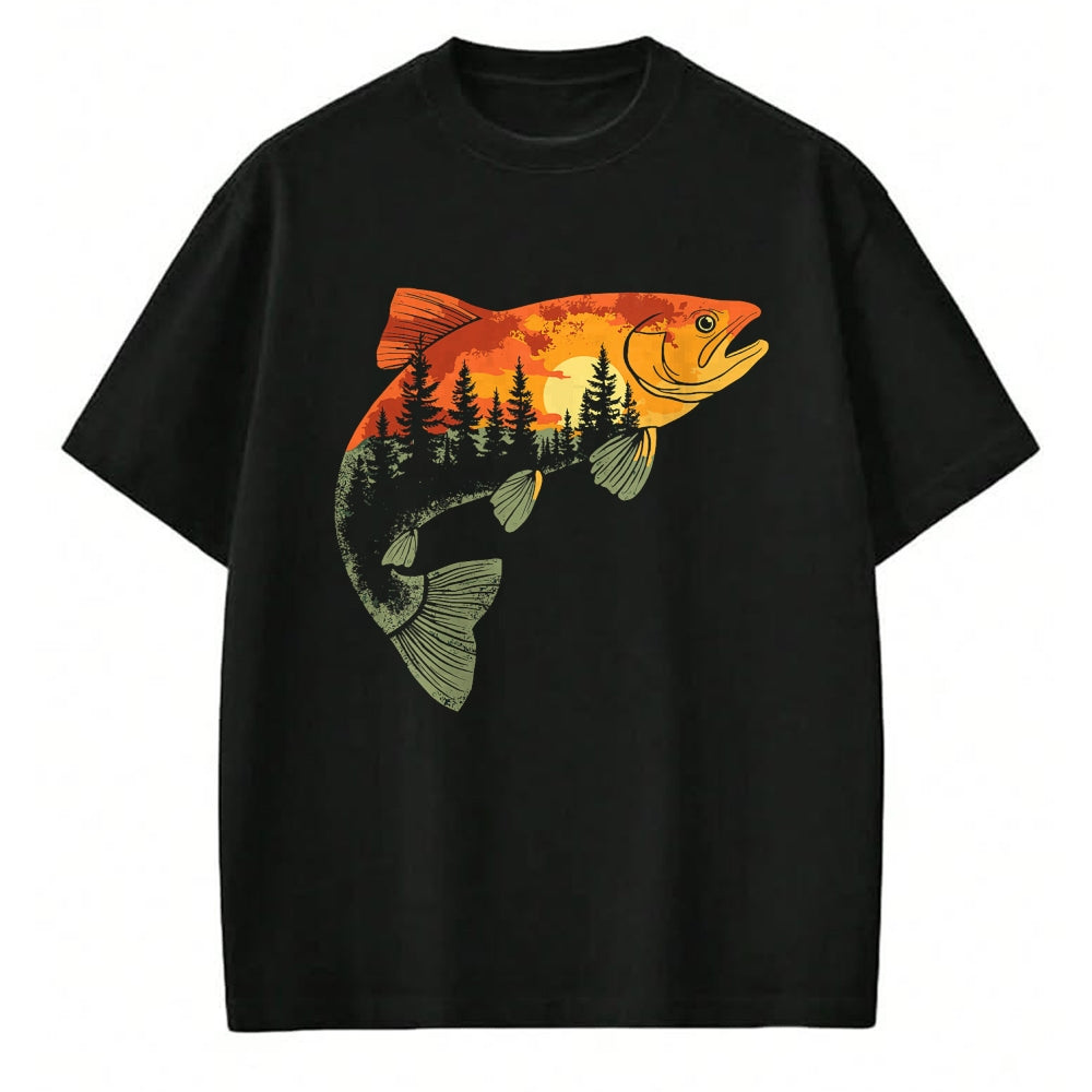 Funny Fishing Shirt, Gift For Fishing Lover Unisex T-Shirt/Hoodie/Sweatshirt HLT00 - Fishing, Trout, Fly Fishing, Angler Fisherman, Nature Forest T-Shirt