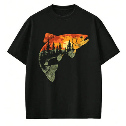 Funny Fishing Shirt, Gift For Fishing Lover Unisex T-Shirt/Hoodie/Sweatshirt HLT00 - Fishing, Trout, Fly Fishing, Angler Fisherman, Nature Forest T-Shirt