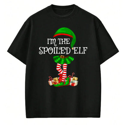 Best Wife Shirt, Wife and Husband Unisex T-Shirt/Hoodie/Sweatshirt HLT00 - Matching Family Group I'm The Spoiled Elf Christmas T-Shirt