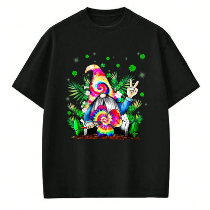 Patrick Day Shirts for Family, Funny Patrick Day shirts, st patrick's day Unisex T-Shirt/Hoodie/Sweatshirt HLT00 - Irish Gnome Tie Dye Shamrock St Patrick Day Peace Love Luck T-Shirt