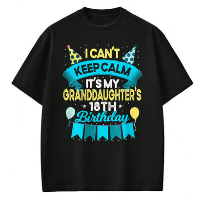 Best Grandpa Shirt, Proud Grandpa Unisex T-Shirt/Hoodie/Sweatshirt HLT00 -  It's My Granddaughter 18th Birthday Shirt Gift 18 Years Old T-Shirt