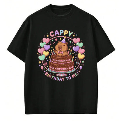 Cute Capybara Shirt, Funny Capybara UnisexT-Shirt/Hoodie/Sweatshirt HLT00 - Capybara Birthday for Kids Cappy Birthday to Me T-Shirt