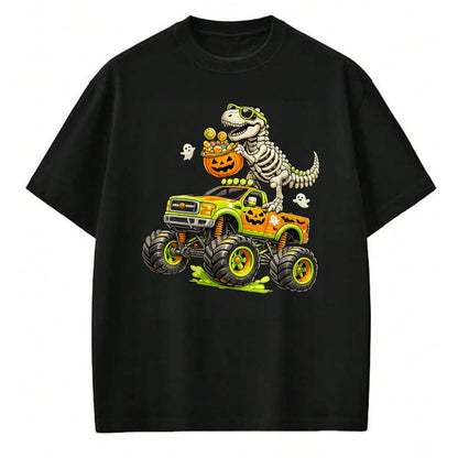 Best Dinosaur Lover Shirt, Funny Dinosaur UnisexT-Shirt/Hoodie/Sweatshirt HLT00 - Monster Truck Dinosaur Halloween Skeleton T-Rex Boys Kids T-Shirt
