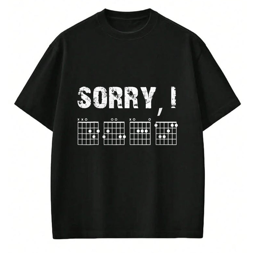 Guitar Lover Shirt, Funny Guitar UnisexT-Shirt/Hoodie/Sweatshirt HLT00 - Sorry I-DGAF Funny Hidden Message Guitar Chords for Lover T-Shirt
