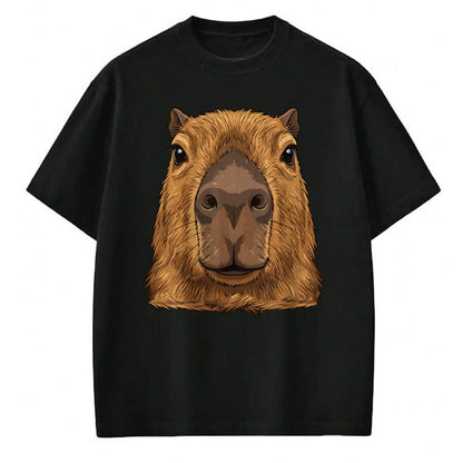 Cute Capybara Shirt, Funny Capybara Unisex T-Shirt/Hoodie/Sweatshirt HLT00 - Capybara Face Cute Animal Capybaras Lover T-Shirt