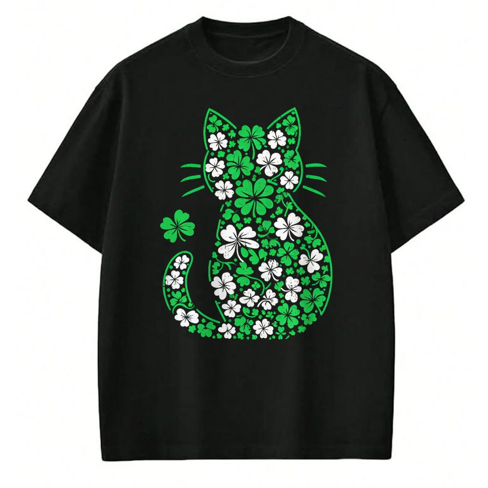 Patrick Day Shirts for Family, Funny Patrick Day shirts, st patrick's day Unisex T-Shirt/Hoodie/Sweatshirt HLT00 - Shamrock Irish Cat Graphic Saint Patrick Day for Cat Lovers T-Shirt