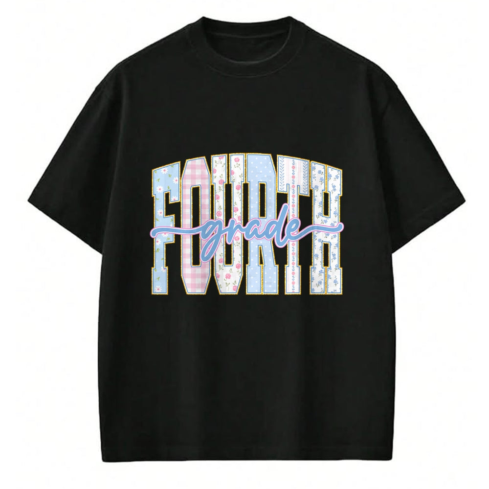 Best Student Shirt, Funny Back To School UnisexT-Shirt/Hoodie/Sweatshirt HLT00 - Preppy Fourth Grade Teacher 4th Grade Back to School Girls T-Shirt