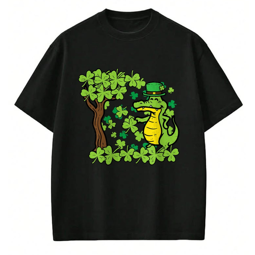 Patrick Day Shirts for Family, Funny Patrick Day shirts, st patrick's day Unisex T-Shirt/Hoodie/Sweatshirt HLT00 - St Patrick Day Alligator Shamrock Saint Pattys Men Women Kid T-Shirt
