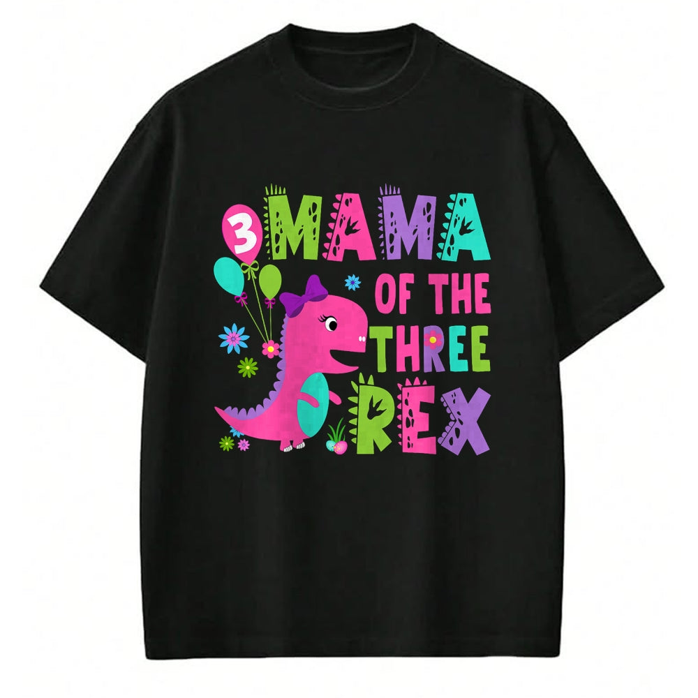 Best Dinosaur Lover Shirt, Funny Dinosaur UnisexT-Shirt/Hoodie/Sweatshirt HLT00 - Mama of The Three Rex Dinosaur T-Rex 3rd Birthday Boy T-Shirt