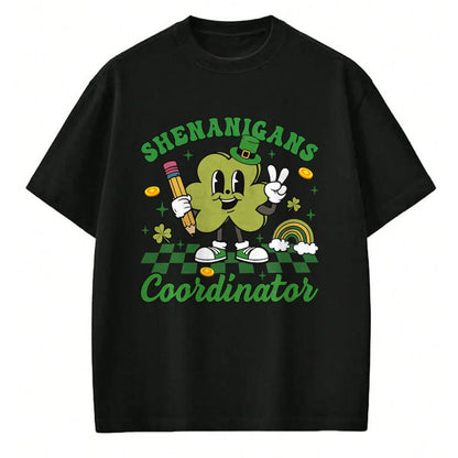 Patrick Day Shirts for Family, Funny Patrick Day shirts, st patrick's day Unisex T-Shirt/Hoodie/Sweatshirt HLT00 - Shenanigans Coordinator Teacher Life Shamrock St Patrick Day T-Shirt