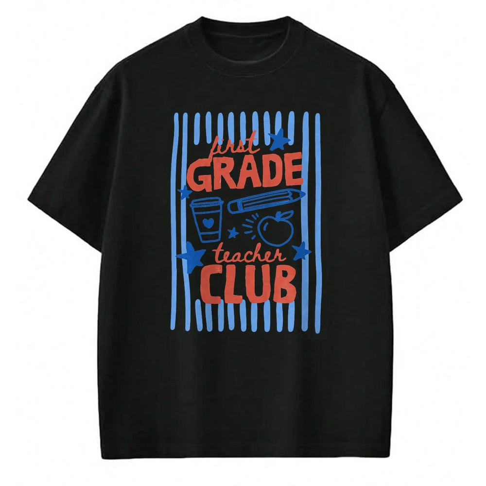 Best Student Shirt, Funny Back To School UnisexT-Shirt/Hoodie/Sweatshirt HLT00 - Retro Striped First Grade Teacher Club Crew Back to School T-Shirtack to School 2nd Grade Boys Kids T-Shirt (Copy)